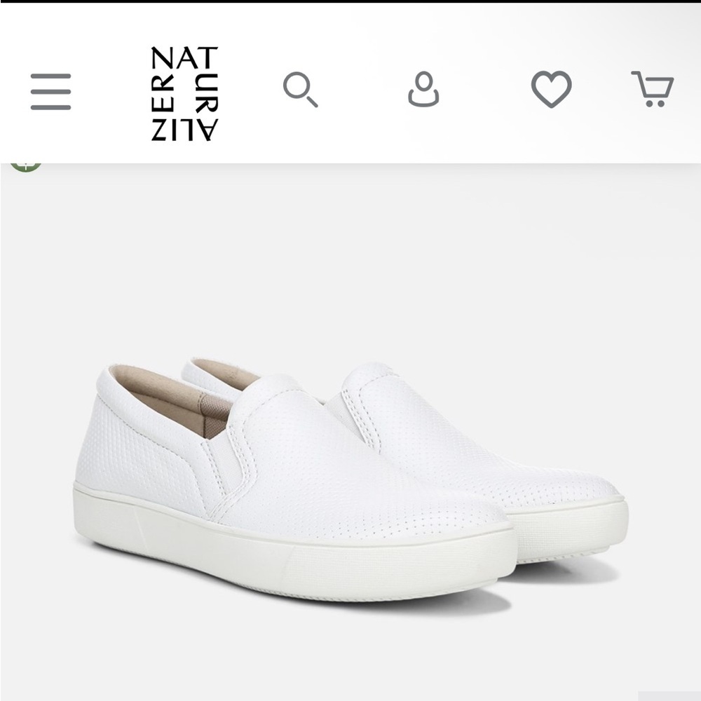 NEW Womens Naturalizer MARIANNE SLIP ON SNEAKER - White 9.5